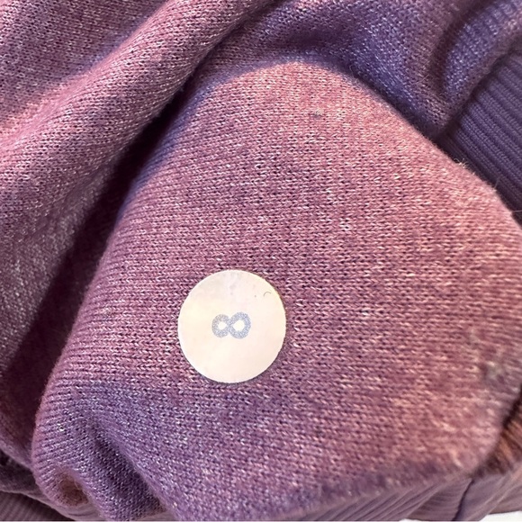 Lululemon Dance Studio Jacket III Women 8 Purple Fog Reversible Yoga Gym Workout - Picture 12 of 16